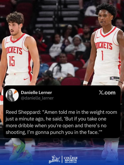 Rockets Guard Amen Thompson has what seems to be a pretty effective strategy moving forward to get Reed Sheppard to take more shots when he’s on the floor 😭

•
•
•
•
#BBN #BigBlueNation #CatsBy90 #WeAreUK #KentuckyWildcats #KentuckyFootball #KentuckyBasketball #UK #CBB #CFB #CollegeFootball #CollegeBasketball #NCAA #SEC #ExplorePage #WeAreUK #CFP #FYP #MarchMadness