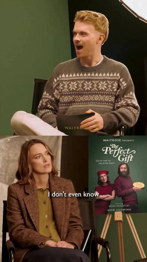 Keira Knightley teaches @max_balegde all about her favourite condiment and reveals her very honest thoughts about a famous Christmas food! 

#ThePerfectGift - Now Showing 🎬

#WaitroseChristmas #TheHomeOfFoodLovers #SayItWithFood