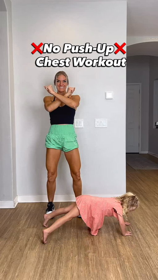 Chest is my least favorite muscle to work BUT I don’t skip it because imbalances between your chest and back muscles can actually contribute to shoulder and back pain! When your chest gets tight or your upper back is weak, your shoulders tend to round forward. Over time, that posture stresses your back and neck creating a painful cycle of overuse, underuse, and tension.

👉 So yes, your chest matters too!

Not everyone can (or should) do push-ups right away especially if you’re postpartum or have Diastasis Recti. A weaker core can make push-ups tricky if you can’t engage the core properly, but that doesn’t mean skipping chest work altogether.

In my Make Fit Simple App, I make sure every muscle group gets attention each week -and yes, I’ve built full chest work with zero push-ups that are still super effective and core-friendly! 

A strong, mobile chest helps you: ✨ Improve posture ✨ Reduce shoulder and back discomfort ✨ Create better upper-body balance and function
Yet so many women focus only on abs and legs 🤦🏼‍♀️ forgetting that true strength and good posture come from training every muscle group!

So let’s fix that. Try these chest exercises -no push-ups included!  This is an older video but still worth sharing!! 10 reps of each 3 rounds . You can do these as a stand alone or mix them into another workout!  And don’t forget to stretch your chest to maintain mobility and balance 🫶

Exercise Tips:
✅ Bench optional: If you can, use a bench it gives you more range of motion. No bench? The floor, couch, or even a firm bed works too!
✅ Core connection: Exhale as you lift the weight, gently lift your pelvic floor (imagine sipping through a straw 😉) and draw your belly (transverse abs) in and up to engage your deep core. Inhale and relax as you return to neutral.
✅ Slow and controlled = better results. Your tempo matters both up and down. The video may look faster  because it’s sped up but in real time heavier and slower wins every time.

Client coaching pics, Diastasis Recti Core Guide, and the Make Fit Simple App available at 👉 @dfh.training.pics