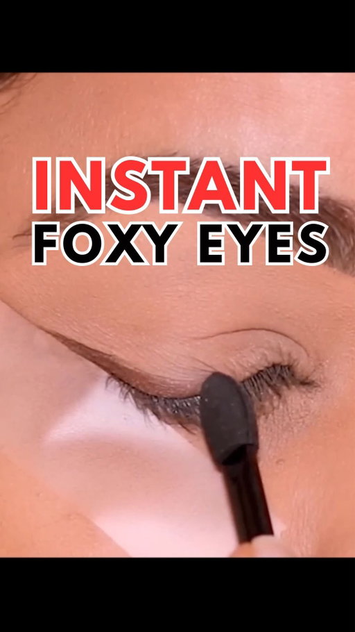 Who knew foxy eye makeup would be this easy?