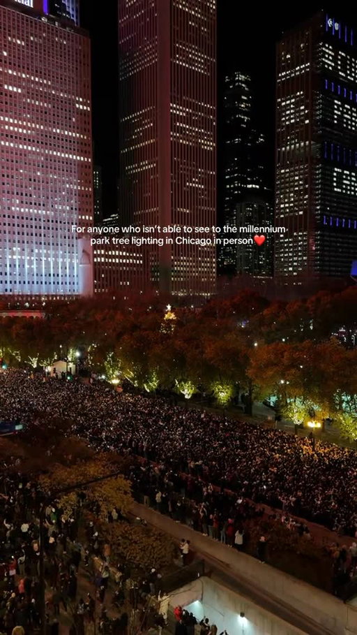 The 2025 millennium park tree lighting is Friday November 21 starting at 6pm. It’s free to attend but gets insanely crowded.

If you can’t make it here a video I took out our window last year ♥️

Follow for more things to do in Chicago & things to do in the Chicago suburbs