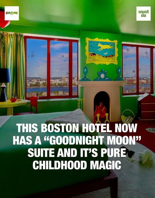 “Goodnight stars, goodnight air, goodnight noises everywhere.” 🌙✨

Boston’s Sheraton Hotel just opened a Goodnight Moon Suite, recreating the cozy green bedroom from the story, complete with cookies, keepsake gifts, and your own plush bunny.

Available through February 2026, it’s part of a new Marriott campaign reminding travelers that home is wherever you feel connected.

And if you’re a Marriott Bonvoy member, you can bid on a two-night stay with a moonlit dinner and stargazing before Dec. 1.

Would you book this for your family?

Follow @culturecuttravel × @culturecutparents × @mustdoboston for exclusive original content, giveaways, and more of the good stuff you just saw.

Media via Sheraton Hotel Boston

#culturecuttravel #mustdoboston #goodnightmoon #hotel #uniquestays