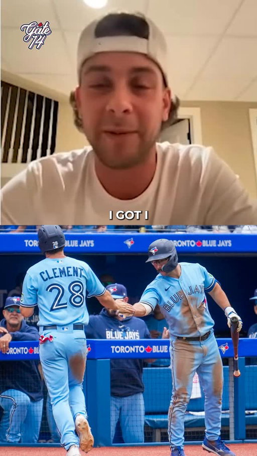 In 2023 Ernie Clement was originally sent down for Davis Schneider. The rest is history. 2 legends 

#bluejays #torontobluejays #mlb
