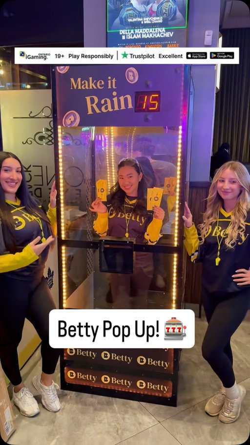 Fun night out with @bettyontario 💫

They’re keeping gaming simple...slots-only, safe, and made for a good time (no tables, no sports betting, just pure fun!) 🤩 

Such a good vibe at their Toronto pop-up and they’re headed to Barrie’s One Eye Jack on November 20th next! Fun is never far 🎰

#funisneverfar #bettys #casino #toronto #barrie #onlinecasino #slots #torontoblogger #torontoinfluencer #gaming #popup #slotsgames #slotsonline
