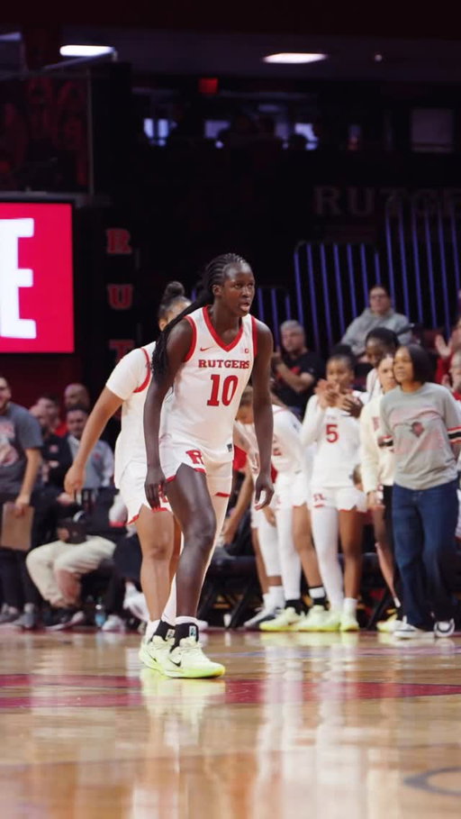 Nene Ndiaye put up a season-high 24 points in @rutgerswbb’s 68-63 win over Rhode Island 💥
