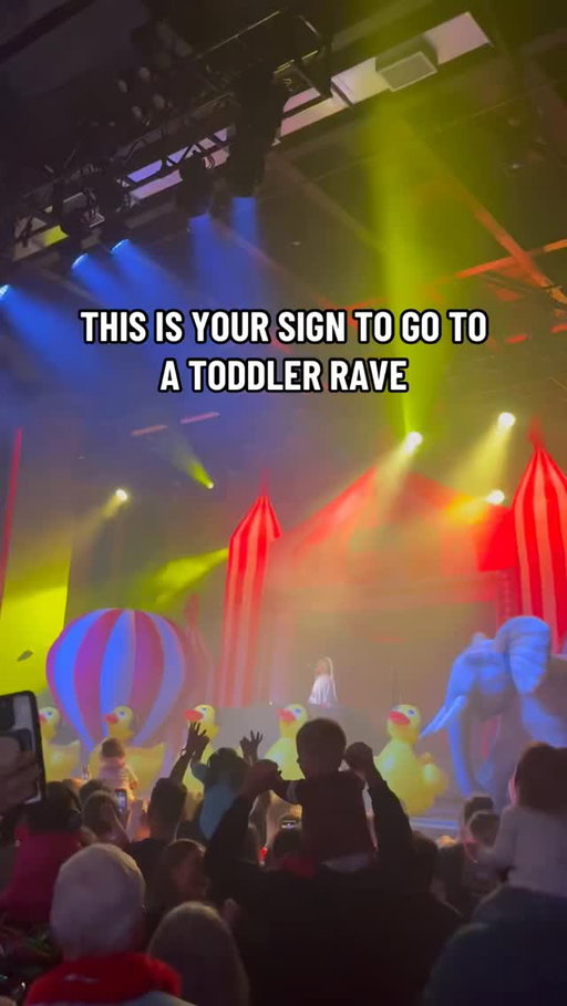 Tiny humans, big vibes. ✨
This is your sign to go to a toddler rave! 

Ps if you need any tickets Vivid Seats has a lowest price guarantee in their app— sports, concerts, comedy, theater and family events too

#toddlerrave #parentlife #familyfun #babiesofinstagram #littleravers