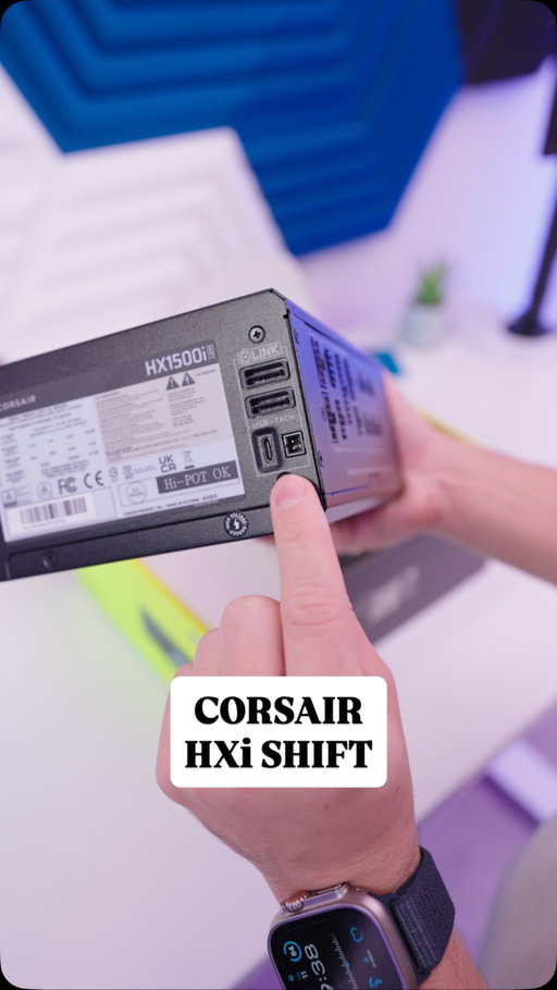 The end game power supply 🔌⚡️

CORSAIR HXi SHIFT PSU

I’ve never had a cleaner build 🙂‍↕️

Available in 1000W, 1200W, and 1500W (1500W shown here)

Features:

- Integrated iCUE LINK System Hub
- SHIFT side-mounted connections
- Native 12V-2x6 connector & cable (2x if you get the 1500W version)
- Flexible embossed PVC Type-5 cables
- Ability to track power usage & toggle between Single Rail OCP & Multi-Rail OCP in iCUE Software
- Cybernetics Platinum-certified
- ATX 3.1 certified
- 140mm FDB fan
- 105°C-rated Japanese capacitors

@corsair @theblendedgroup 

#BuildItBetter #CORSAIR #pcbuild #blendedgtalks [ad]