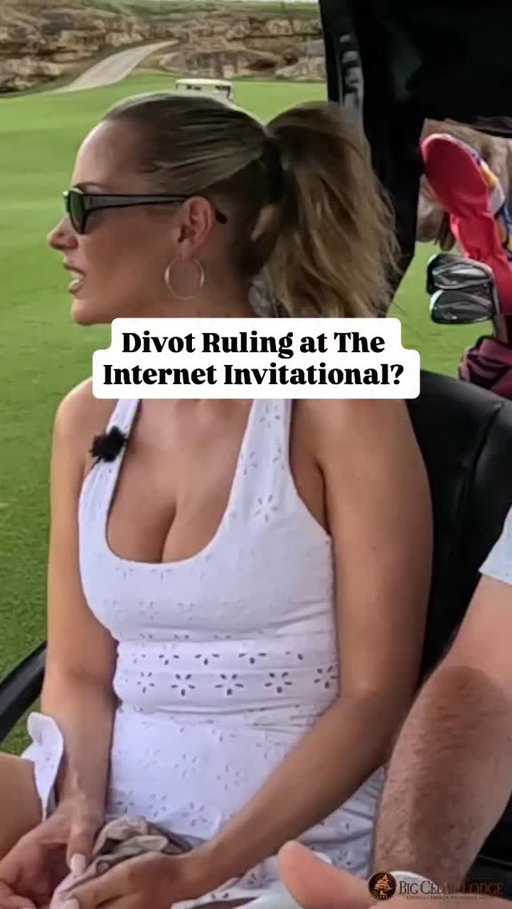 A potential PGA rule change came into play at the @internetinvite with this divot ruling @stoolpresidente