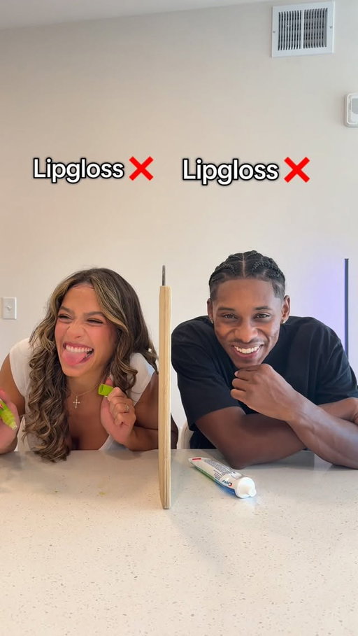 Lying Challenge 👀😂 #desandnaz #couples #usa