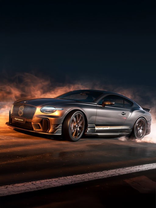 The new Bentley Supersports articulates performance through its looks, its feel, and its sound. 

We’ve never made a car so focussed on driver reward.  Its handshake is a new twin-turbo 4.0 Litre V8 fed exclusively to the rear wheels, resulting in 666PS and 800Nm of torque.

Driver-selected modes give comfort and rock-solid stability at the start, up to controlled oversteer at the extreme. The Supersports has a palpable dynamism, having shed almost half a tonne. It leans into distinctive aero aids for high-speed downforce and cooling, fashioned from lightweight carbon fibre. A widened rear track finds stronger grip and traction.

An Akrapovič titanium exhaust issues a stirring baritone voice. The Manthey 22” wheels can be fitted with Pirelli Trofeo RS tyres. Downforce, chassis changes, lightweighting and tyres combine for a staggering 1.3g peak cornering force.

The interior is a fusion - sports purpose with Bentley luxury. Light, ultra-supportive sports seats have been positioned low in the car. A carbon fibre and leather-trimmed shell replaces the rear seats. 

This is the new Bentley Supersports. A limited series of just 500. 

#Bentley #Bentleystories #Supersports

Vehicle currently in pre-production state. Supersports will only be available in specified markets. CO2 emissions and fuel consumption information for EU27 pending and subject to individual vehicle approval.