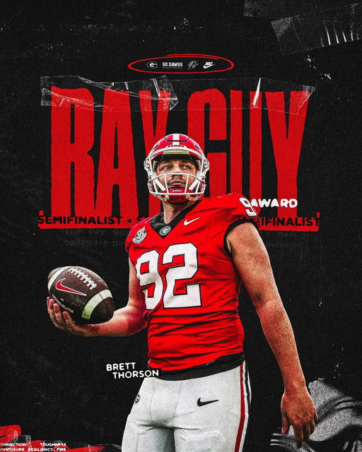 Brett Thorson has been named a semifinalist for the Ray Guy Award 🏆

#GoDawgs