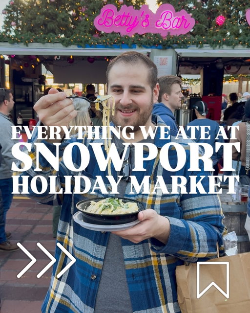 Snowport, located in Boston’s Seaport, just opened and the best spots are already getting crowded, so here’s your guide before the lines get wild. ❄️

👉🏻Swipe through to see every bite you should hit early in the season! 

We stopped at @tuckstruffles for their 24-pack assorted truffles, @lizzies_bakery for a 4-pack tasting box, @temperancepizzatruck for their Fenway and Pulled Pork pies, @madhrasichai for that perfect “hug in a cup,” @ritassauce to try both the regular and spicy, @clarkescakesandcookies for the vegan baked goods and mocha, @thefrenchmanscrepes for Nutella and the “Crepe Monsieur,” and wrapped it all up with the viral @cheesewheelpastas that’s worth getting to early.

⬇️ Save this now so you don’t forget what to try before the season ends.

#bostoneats #bostonfoodies #snowportboston #seaportboston #bostonfoodguide #bostonfoodscene #holidaymarket #bostonwinter #thingstodoinboston #bostonrestaurants #bostonfoodblogger #bostonfoodspot #newenglandeats #newenglandfoodie #bostonlife #bostongram #bostoninfluencer #bostonfoodreel #bostonfoodtour #bostonchristmas #bostonholidays #winterinboston #foodiereels #holidayfoodie #eatlocalboston #bostonfoodadventures #bostondatenight #foodielife #foodexplorertribe