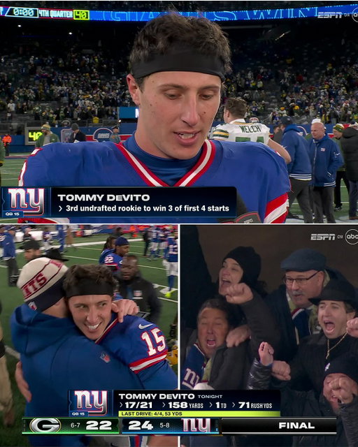 All my homies will never forget this performance by @tommydevito in 2023 🤌

GBvsNYG– Sunday 1pm ET on FOX/FOX One
watch.nfl.com
