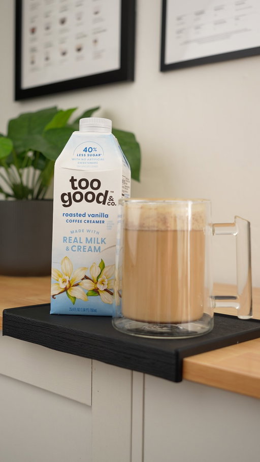 #TooGoodPartner #ad Making my new favorite seasonal coffee at home: a gingerbread latte topped with Too Good & Co. Coffee Creamers Roasted Vanilla. Made with real ingredients and 40% less sugar*. It’s goodness you can trust.

Recipe:
1 shot espresso (or ½ cup strong coffee)
½ tsp ground ginger
¼ tsp cinnamon
½ cup steamed milk
Splash of Too Good & Co. Roasted Vanilla Creamer
Stir together the espresso and spices. Pour in steamed milk, finish with Roasted Vanilla Creamer, and enjoy.
It’s really so simple to make! I would love to see your cozy coffee creations with Too Good. If you try it, tag me! I’d love to try your favorite flavor creations! @toogoodandco #TooGoodCreamers #CoffeeRoutine

*Too Good & Co. Coffee Creamers contain 3g sugar per serving; leading traditional coffee creamers contain 5g sugar per serving. @toogoodandco