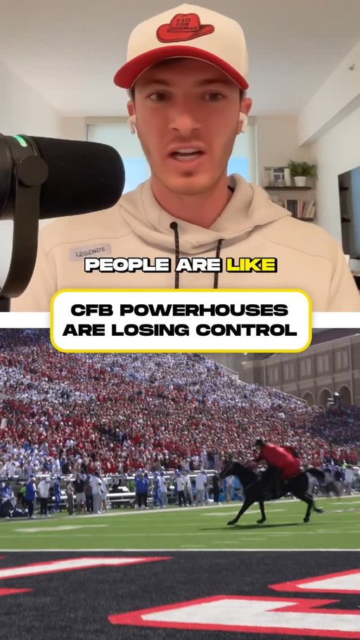 CFB powerhouses are losing control! 😳

#cfb #college #texastech #fyp #explore