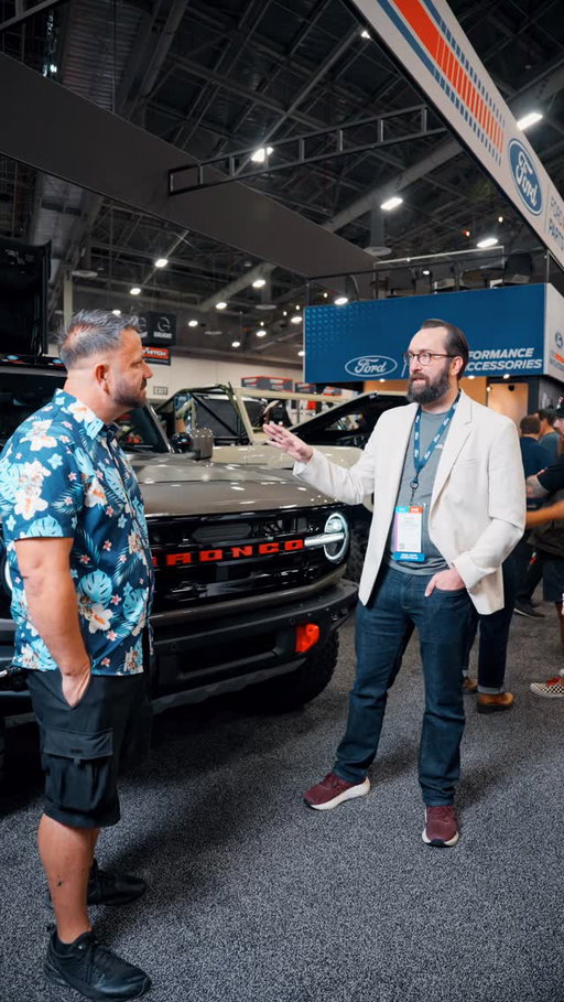 MotorTrend host @amandabusick and automotive influencer @luckylopez step inside the @Ford Customer Garage at SEMA to experience the craftsmanship, innovation, and excitement that define the Ford booth. From custom packages to performance upgrades, Lucky spotlights his favorite builds and shows how Ford makes it easy to bring your vision to life. 🔧 Hit our link in bio to start building your own Ford. #MotorTrend #SEMA #Ford