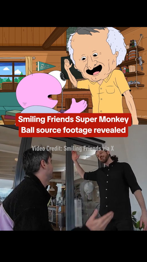 Everyone loves random rotoscoping. #smilingfriends #adultswim #animation #rotoscoping #supermonkeyball