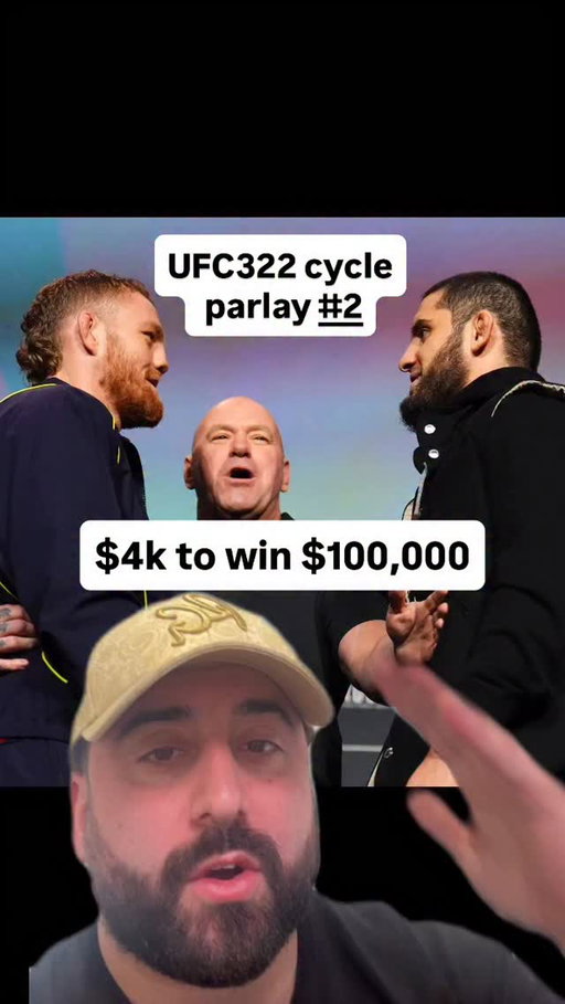 👀 UFC322 Backup Cycle Parlay is OUT! ($3.9k to win $100,000) is this hitting? FOLLOW @mattybetss for more!