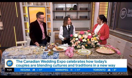 Our Executive Producer, Melissa, brought the expertise to @breakfasttelevision this morning! 📺

Melissa, a recognized expert in events and multicultural weddings, shared incredible insights on the beauty and complexity of #FusionWeddings—blending traditions to create unique, deeply personal celebrations.

She also highlighted the Canadian Wedding Expo as the ultimate source for diverse wedding inspiration and top vendors! We’re so proud to have her leading the way.

Watch the full segment to catch all her fantastic advice!

Featured Partners:

Segment Host: @themelanieng @timbolen 

Breakfast Television: @breakfasttelevision 
PR: @ceventsociety 

Styling & Design:

Melissa’s Wardrobe: @cleo_erinmillstowncentre 
Melissa & Model’s Hair & Makeup: @makeupandhairgoalsbyg 

Set Florals: @blossommoments.ca 
Jaimalas/Linens: @lushflowerboutique 
Food: @novoteltorontocentre 
Model: @palvi_thapa @palvi.inframe 
South Asian Lengah: @rajasssi_ 
Jewelry: @ira.jewels.co 
Stationary: @beauxandbloomevents 
BTS Footage: @onlocation.studios 

#CanadianWeddingExpo #FusionWeddings #MulticulturalWeddings #WeddingExpert #BreakfastTelevision #TorontoWeddings #WeddingInspiration #EventProducer #WeddingPlanning #tvexpert