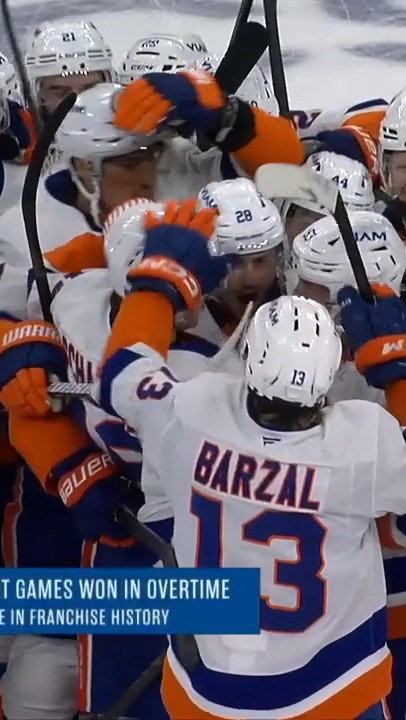 MATTHEW SCHAEFER JUST BECAME THE YOUNGEST PLAYER IN NHL HISTORY TO SCORE AN OVERTIME GOAL.