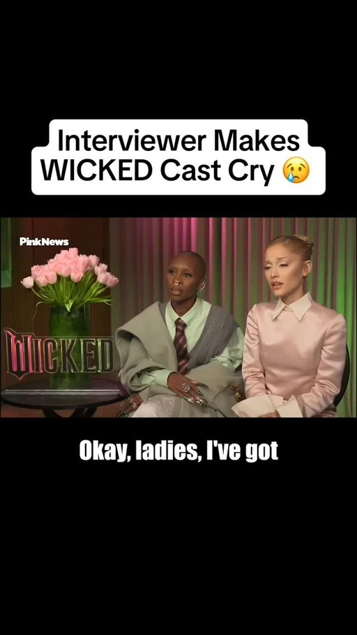 Another Emotional WICKED press tour #wicked #arianagrande