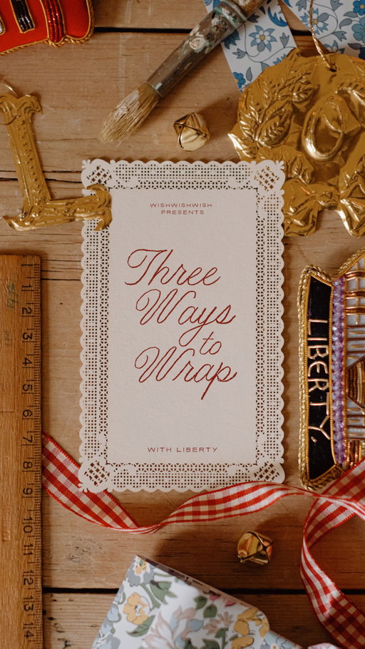 If you’re anything like @wishwishwish, you’ll have all your Christmas gifting sorted by the end of November with a trip to #Liberty. With presents for everyone and supplies for your over-the-top wrapping needs, join Carrie as she shares three creative ways to wrap your presents with intention, including reusable furoshiki wrap made with Ianthe print Tana Lawn.⁠
Shop gifts at the link in bio.

Additional décor purchased by Carrie from Choosing Keeping.