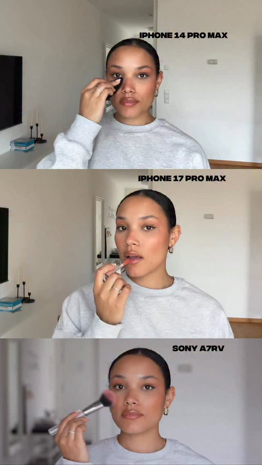 Which is your fav?☺️💕
.
.
#cameracomparison #iphonecomparison #iphone17promax 
#iphone14promax #sonya7rv #filmingyourself #creativevideo #reelinspo 

CAMERA COMPARISON
FILMING TIPS 
CREATIVE VIDEO