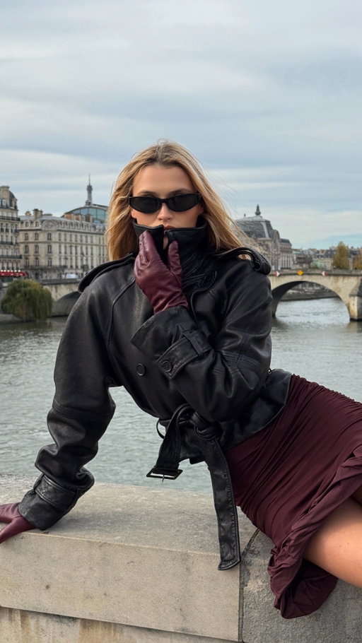 Found THE leather jacket that goes with everything from a day look to a night out. Run to @hm Paris La Fayette on Monday for the full Studio collection drop. Available online from Tuesday #hmstudio #ad