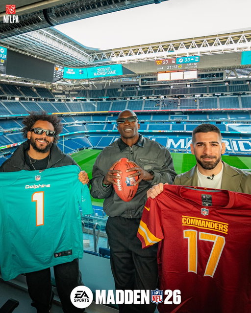 Football, futbal, UFC stars battle it out on the sticks! 

Tune in to the NFL Madrid Game Sunday 11/16 at 3:30pm CEST (9:30am ET), streaming on NFLN and NFL+ #Madden26