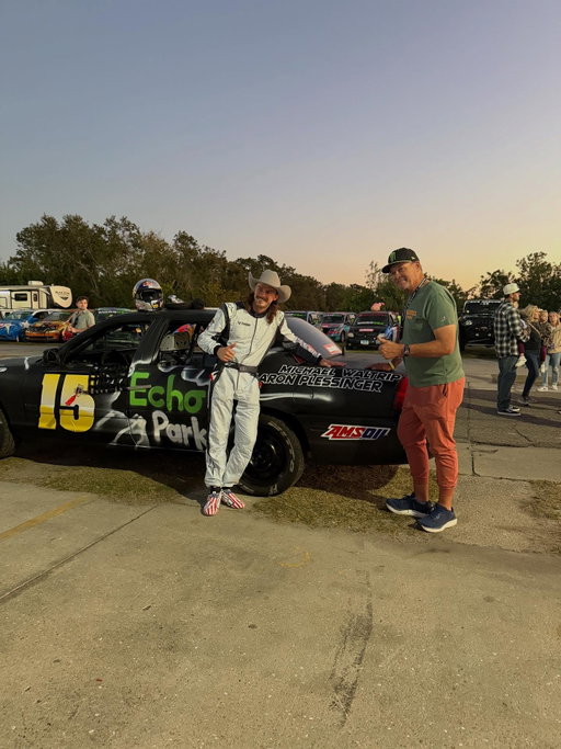 Man what a night!! Got to do my first car race ever and It was at the @freedom.factoryusa It was such a cool experience, who knows maybe I can do more of these in the future 😝 plus I found my running legs again 😂 just wanna say thanks to @mwr55 for being my teammate and giving us a good position going into the last half, thanks to @carsonbrown_910 for lending me a helmet, thanks to @cory_flewellen and my wife for carrying around my stuff all day and helping me with whatever I needed, and HUGE thanks to @cleetusmcfarland @garrett_1320video for letting me be a part of one of the funnest events I’ve ever done! Hope I can do It again next time 😝