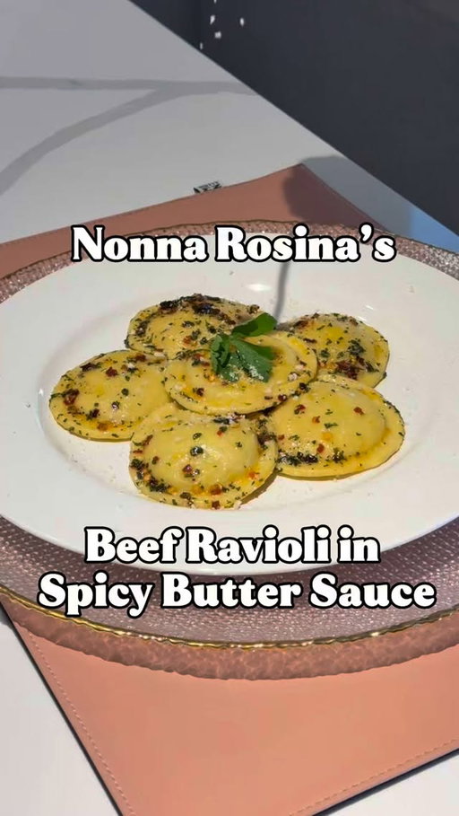 Quick, cozy, delizioso. ✨

Beef ravioli + spicy butter sauce + a sprinkle of parm = Nonna's favorite weeknight dinner.