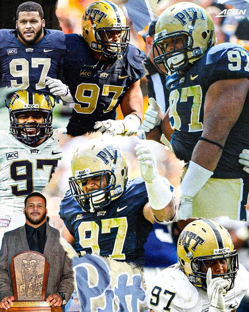 Today @pitt_fb retires Aaron Donald’s No. 97 🐐

One of the best to ever do it 👏
