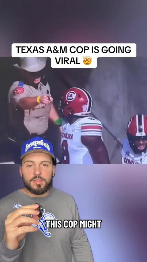 Texas A&M cop going viral 🤯

#collegefootball #d1football #texasam