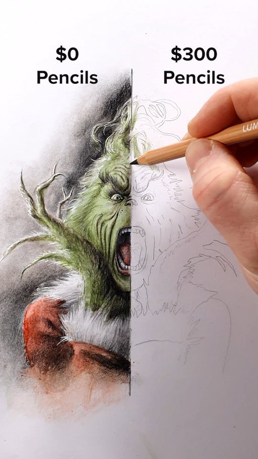 Draw The Grinch! #art #drawing #grinch #pencildrawing #realism #howtodraw