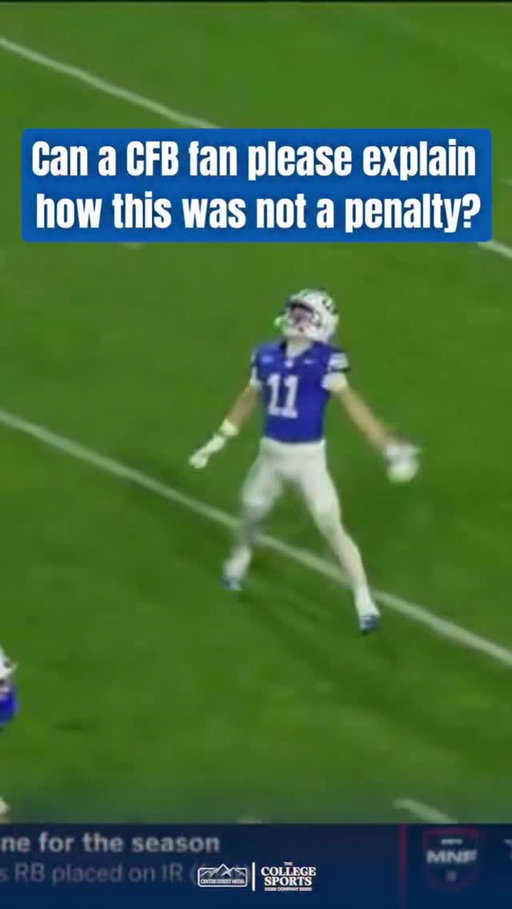 BYU punt returner was hit late after a clear fair catch call? CFB needs to do something about their referees

•
•
•
#gocougs #byufootball #byu #gocougs 🤙  #byumbb #byucougars #gocougars #CFB #CollegeFootball #NCAA #Big12 #Explore #ExplorePage #CollegeFootball25 #FYP #Football #Podcast #Overtime