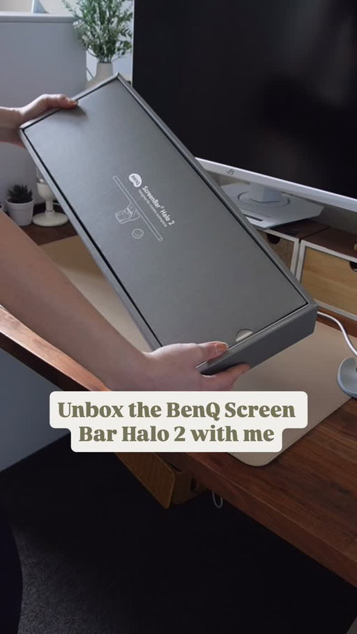 Let’s unbox the @benq_lighting Screen Bar Halo 2!

After loving the first Screen Bar Halo I was very excited to upgrade to the latest model!

This has become a necessary item in my setup as it helps to reduce eye strain and discomfort after spending many hours at staring at the screen. 

Unlike traditional desk lamps, the BenQ Screen Bar Halo 2:

🤎 Is suitable for all monitors 
🤎 has a wireless remote control
🤎 brightness and template is adjustable 

Definitely a must have in your setup!

#benq #benqlighting #screenbarhalo2 #desksetup #desk #setup #setupinspo #gifted