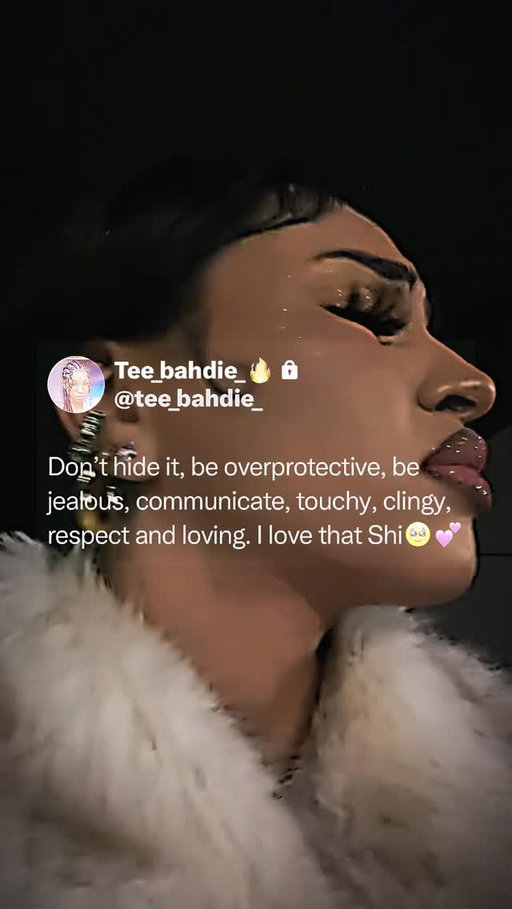 Don’t hide it 🥹💕 @tee_bahdie
