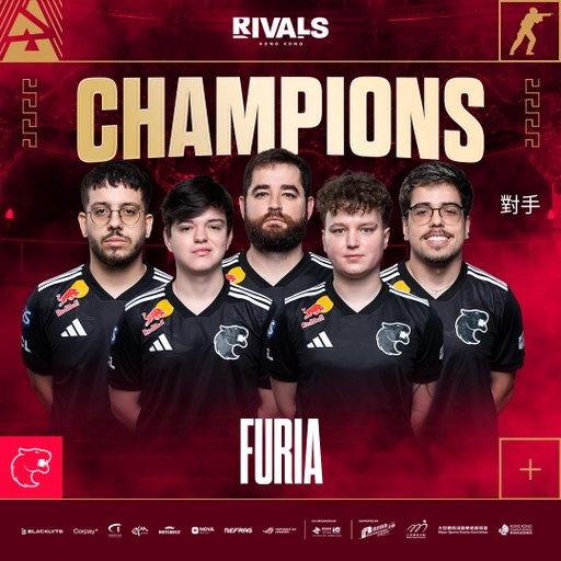 🏆 @FURIAGG ARE YOUR BLAST RIVALS HONG KONG CHAMPIONS 🏆

#BLASTPremier #Esports #BLAST #HONGKONGRivals #CS2 #電競 #香港電競 #MMarkEvents #M品牌活動 #大型體育活動 #大型體育活動事務委員會 #MajorSportsEvents #體壇盛事由你開始