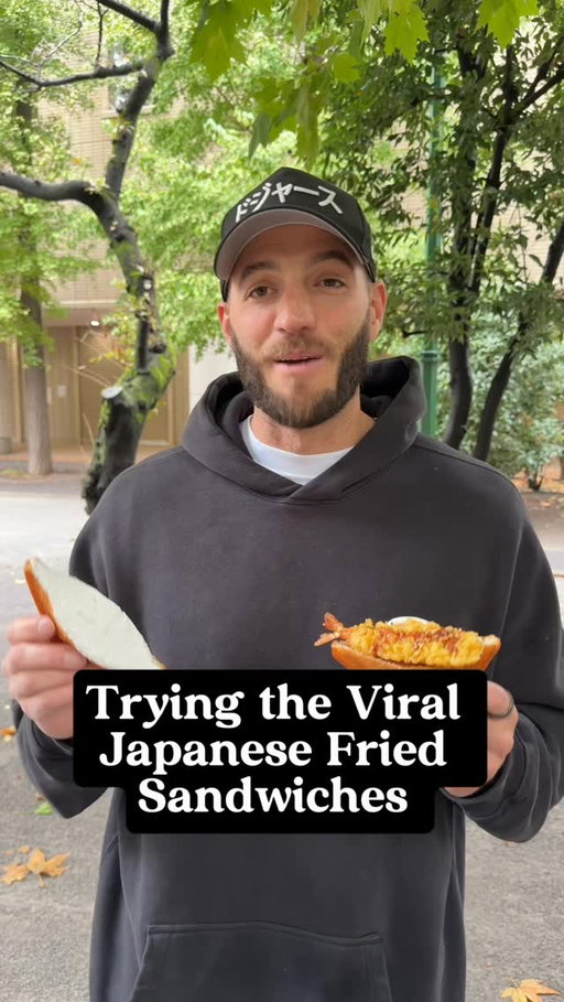 Viral $1 fried Japanese Crème Sandwich. 

📍Age 3, Tokyo

#tokyo #japan #japanfood