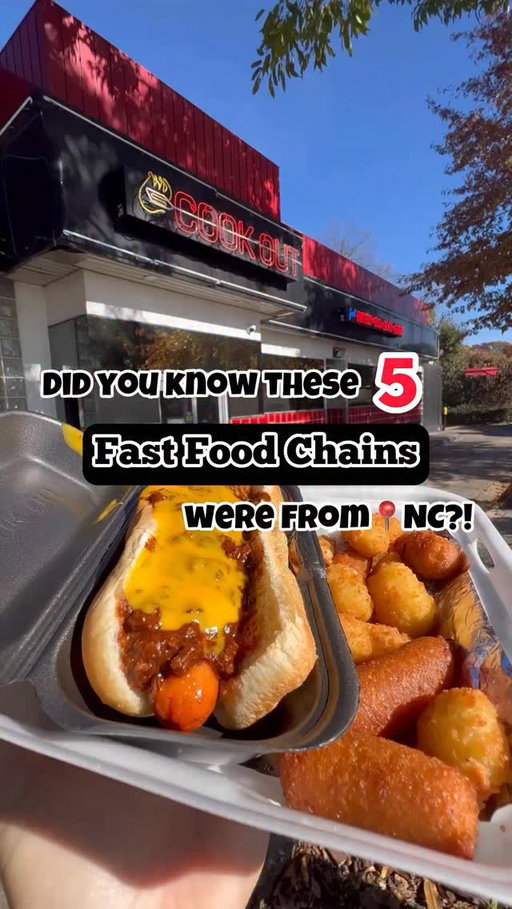 Did you know these FIVE fast food chains were from North Carolina? Follow @nctraveleats for more of the best in NC!

It’s #nationalfastfoodday so I had to shoutout these widely known spots that come from right here in our state! ⬇️ 

🥞 @biscuitville 
🍔 @cookout 
🍩 @krispykreme 
🍔 @hardees 
🍗 @bojangles 

Was there one that you didn’t know about? Let us know your fave in the comments, and send this to who you’re grabbing a bite with today!

@nctraveleats 🧳🍕

#northcarolina #fastfood #ncfastfood #fastfoodchain #hardees #bojangles #cookout #krispykreme #biscuitville
