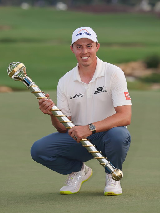 This one’s always special @dpwtc! Proud of the way I finished the year. Thank you to my wife, family, and team for your support always. And congratulations to @rorymcilroy always fun to compete with you mate!