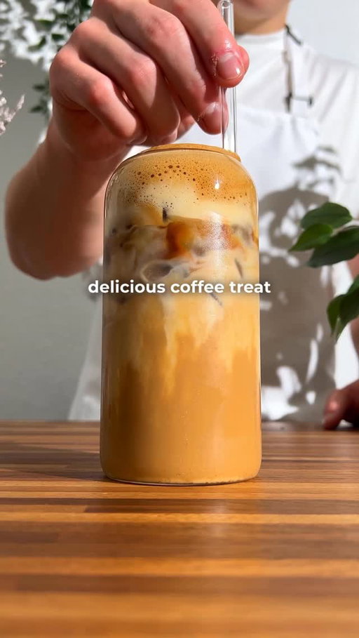 Golden Hour Frappé 🤎 Recipe 👇🏽

Recipe:
- add to your serving glass:
* 3 tsp of instant coffee
* follow @yourcoffeedude for more recipes 
* 2 tsp of brown sugar
* pinch of cinnamon (not too much or it won’t foam up)
* pro tip: a pinch of salt 
* 50 ml / 1 1/2 oz of water (hot or cold)
- froth for 1-2 min
- add ice cubes
- fill up your glass with your milk of choice (optional add some vanilla extract to your milk before pouring in)

That’s it. Enjoy! 😁

#instantcoffee #icedcoffee #frappe #latterecipe