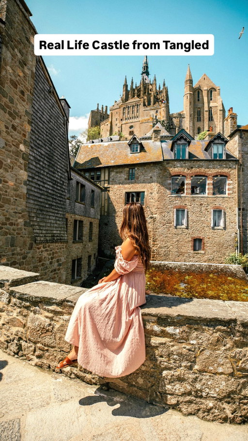 Is this the castle from Tangled?! ⬇️ 
 
Tangled is one of my favorite Disney movies ever and I felt like I was transported into Tangled when I visited Mont Saint Michel 👑 
 
Mont Saint Michel is located in the Normandy region of France and just a few hours from Paris! If you’re visiting Paris, then you have to take a trip out to Mont Saint-Michel 🏰 
 
You could rent a car or take public transit to get to Mont Saint Michel. I took a bus from Paris to Mont Saint-Michel and had the most magical day exploring Mont Saint Michel 💜 
 
‼️ Comment “TANGLED” for my FREE mini travel map for Mont Saint Michel including best photo spots! 
 
#paris #ParisFrance #normandy #montsaintmichel #traveldestinations #beautifuldestinations #travel #traveltheworld