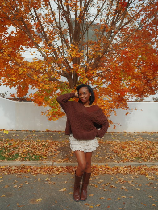 it’s my first real fall… so i had to *spice* things up (pls laugh)