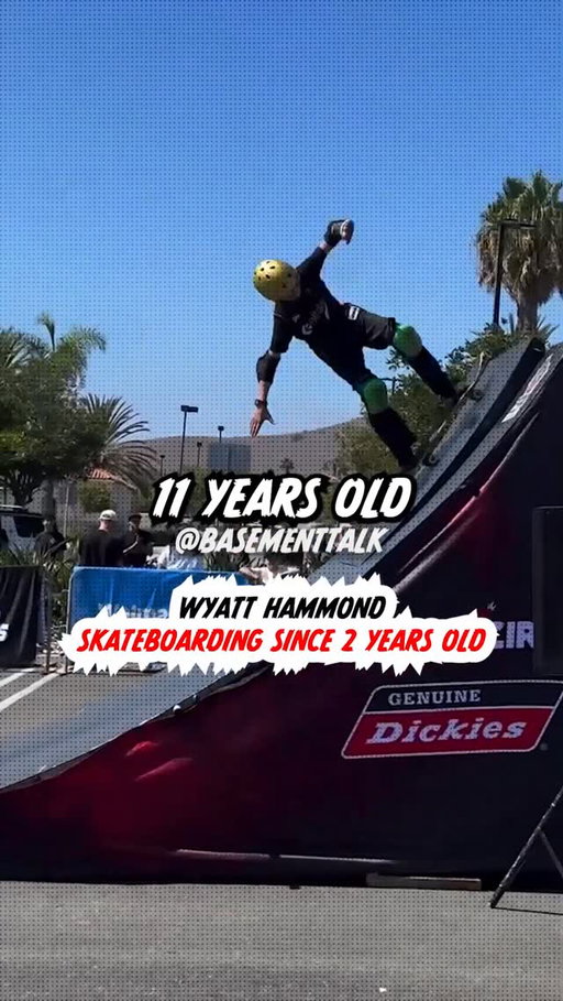 Wyatt Hammond started skateboarding at 3 years old?!

#basementtalk #wyatthammond #skating
