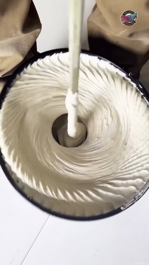 Mix it up! Not only is it satisfying but it makes for a smoother application! #asmr #satisfying #reels