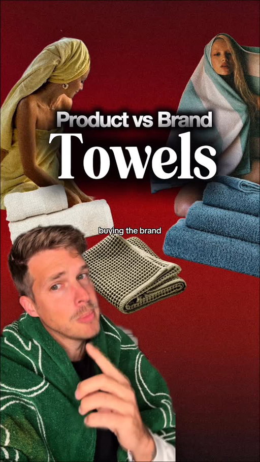 All prices are for one bath towel- tryna make sure yall get all the info! Product vs brand towels, are you buying the product because it’s good or because of its marketing… featuring tons of towels