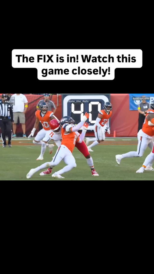 The NFL refs will dictate this game.  Chiefs will win by cheating! You’ll see! Watch this game closely! 👀 

Denver fans are furious that the refs didn’t throw a flag for holding on this Kansas City offensive lineman. 😳😳😳
Nik Bonitto is one of the most-held players in the league, and it keeps going unnoticed.

#nflfootball #nflnews #broncos #cheifs