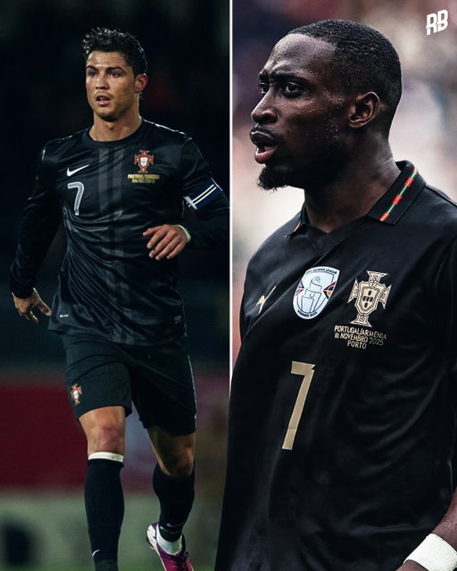 This is too cold… 21-year-old Carlos Forbs made his debut for Portugal tonight, and wore Cristiano Ronaldo’s #7 shirt 👀🤯

Just last year he was fighting for minutes at Wolves and now he’s being trusted with one of the most iconic shirts in football… shows how quickly life can change for young ballers ☝🏽

He’s been making headlines at Club Brugge all season… one of the brightest ballers coming out of Portugal right now 📈🇵🇹