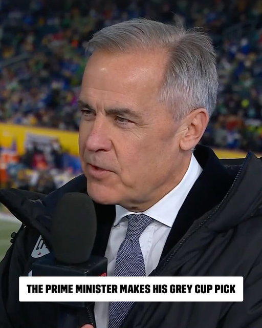 The pick is in. Prime Minister @markjcarney makes his #GreyCup prediction. 

🗓️: 112th #GreyCup  | TONIGHT at 6 PM ET⁣
🇨🇦: TSN, CTV, RDS⁣
🇺🇸: CBSSN⁣
🌎: CFL+